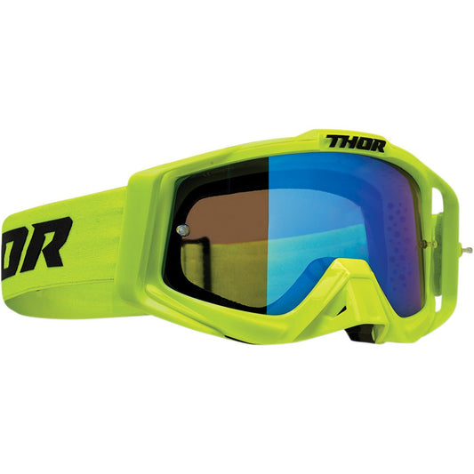 Thor Sniper Pro Fluorescent Yellow / Blue Goggles - Performance Jet Ski (PJS) UK