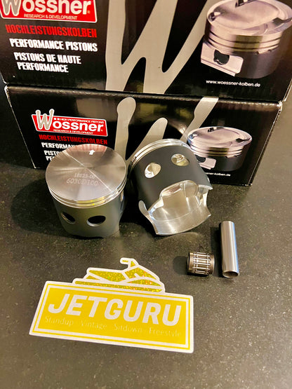 Wossner Forged Piston kit with reed cutouts Kawasaki 550SX 1991-1995 76mm 1mm over K6030D100-2