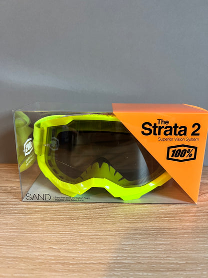100% Strata 2 Fluorescent Yellow and Smoked Lens 50028-00002 *sl