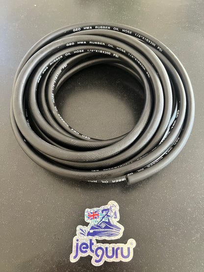 200 PSI Reinforced high strength fuel line 1/4 inch 6.4mm ID 1 meter