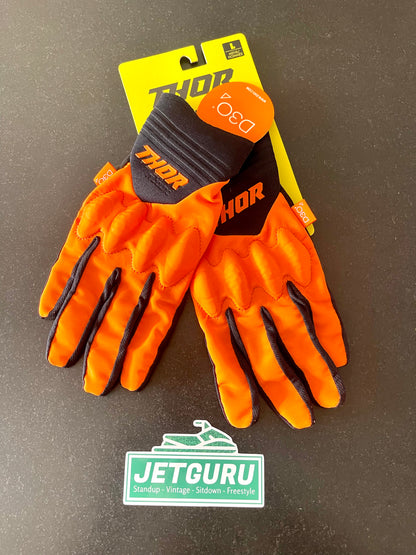 Thor Rebound Fluorescent Orange / Black Gloves