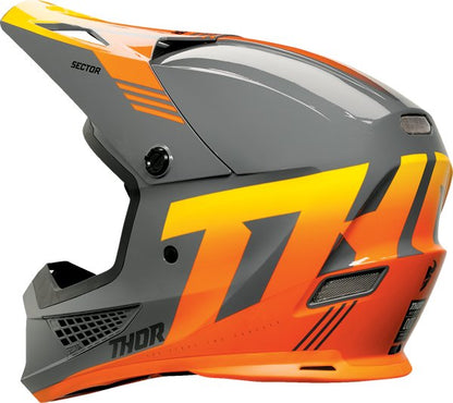 2023 Thor Sector 2 Crave ACU Gold Jet Ski Helmet Charcoal Orange - Performance Jet Ski (PJS) UK