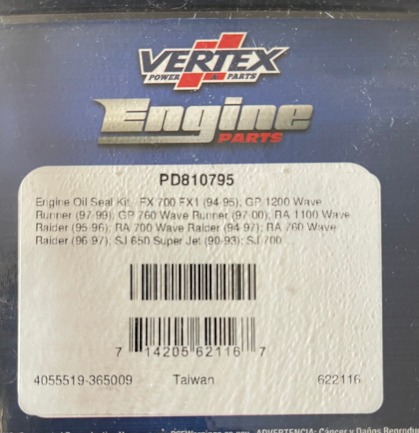 Vertex Crank seal Kit for Yamaha Jet Ski SJ650 SJ701 RA700 WB700 GP760 WR100 RA1100 GP1200 XL1200 PD810795