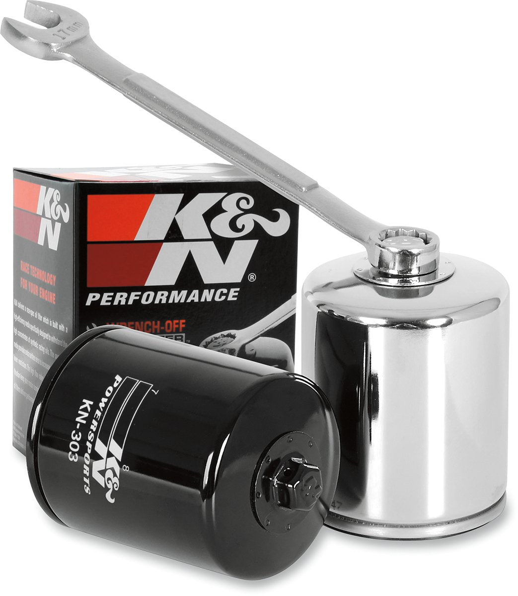 K&N High Performance "Wrench Off" Jet Ski Oil Filter Kawasaki Yamaha - KN-303 JT-1500 STX VX1100 FX1100 - Performance Jet Ski (PJS) UK