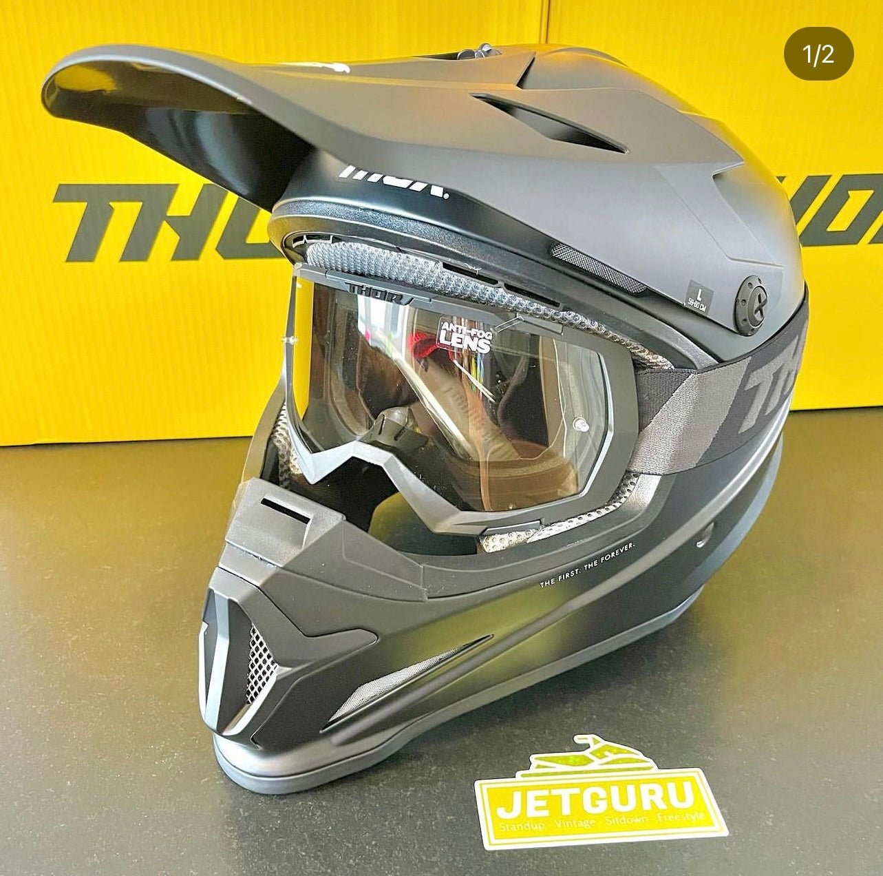Thor Sector Blackout Jet Ski helmet ACU Gold Large - Sale - Performance Jet Ski (PJS) UK